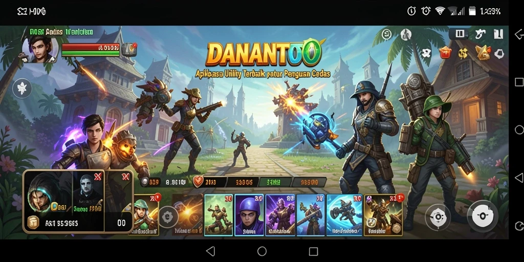 Screenshot tampilan antarmuka aplikasi Utility DANANTOTO