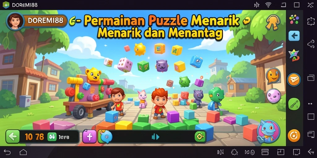 Screenshot menampilkan gameplay seru dari DOREMI88 dengan teka-teki yang menantang.