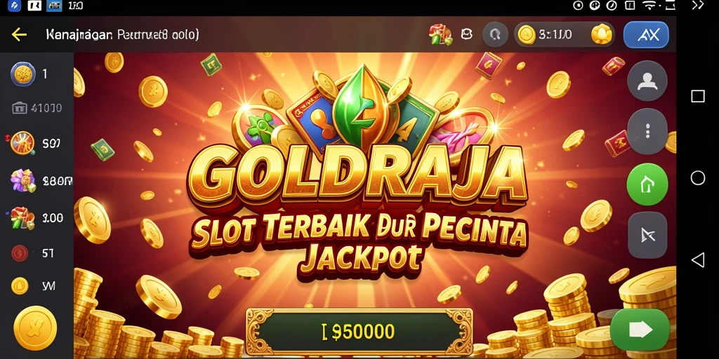 Tampilan menarik gameplay slot GOLDRAJA.