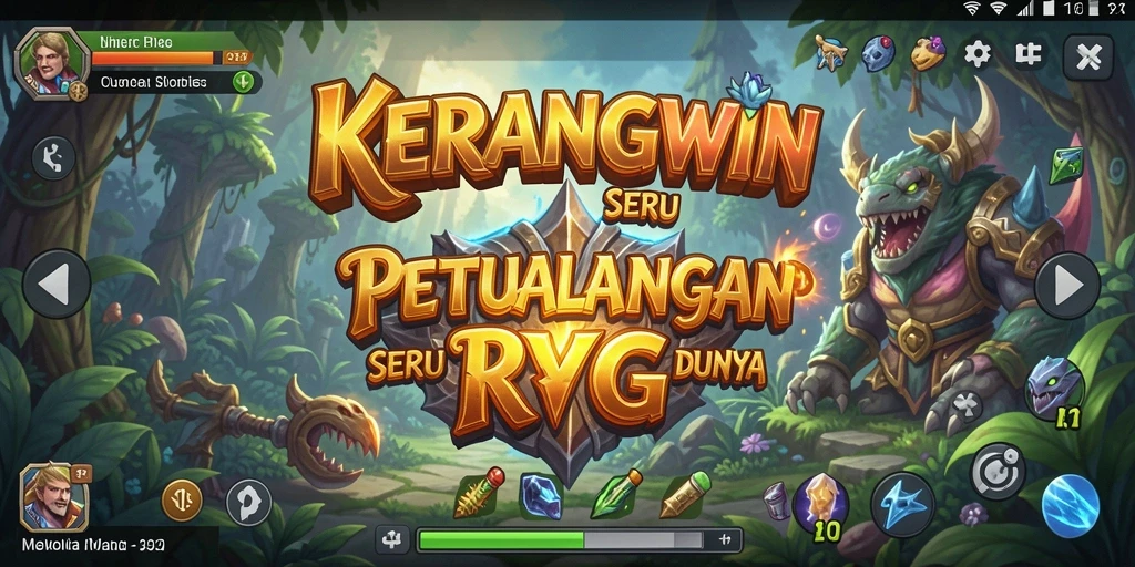 Tampilan gameplay KERANGWIN yang menegangkan dan penuh aksi.