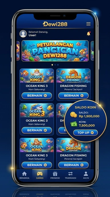 Tampilan antarmuka dewi288 yang intuitif dan mudah dinavigasi.
